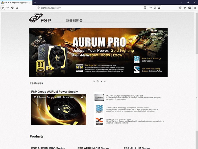 Aurum Webpage